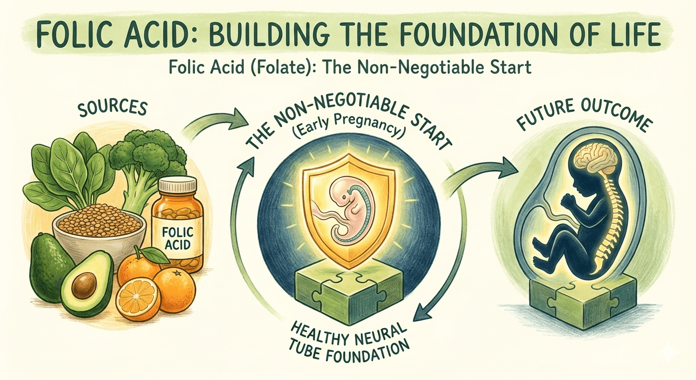 Folic Acid (Folate): The Non-Negotiable Start