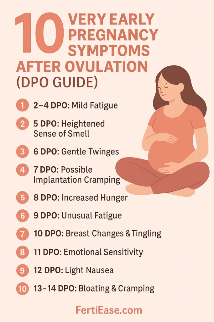10 Very Early Pregnancy Symptoms After Ovulation DPO Timeline Explained 2 Fertiease