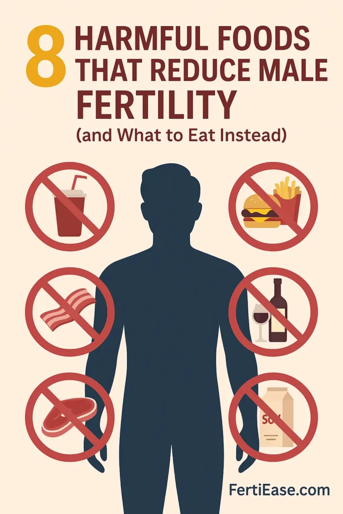 8 Harmful Foods That Reduce Male Fertility And What To Eat Instead Fertiease