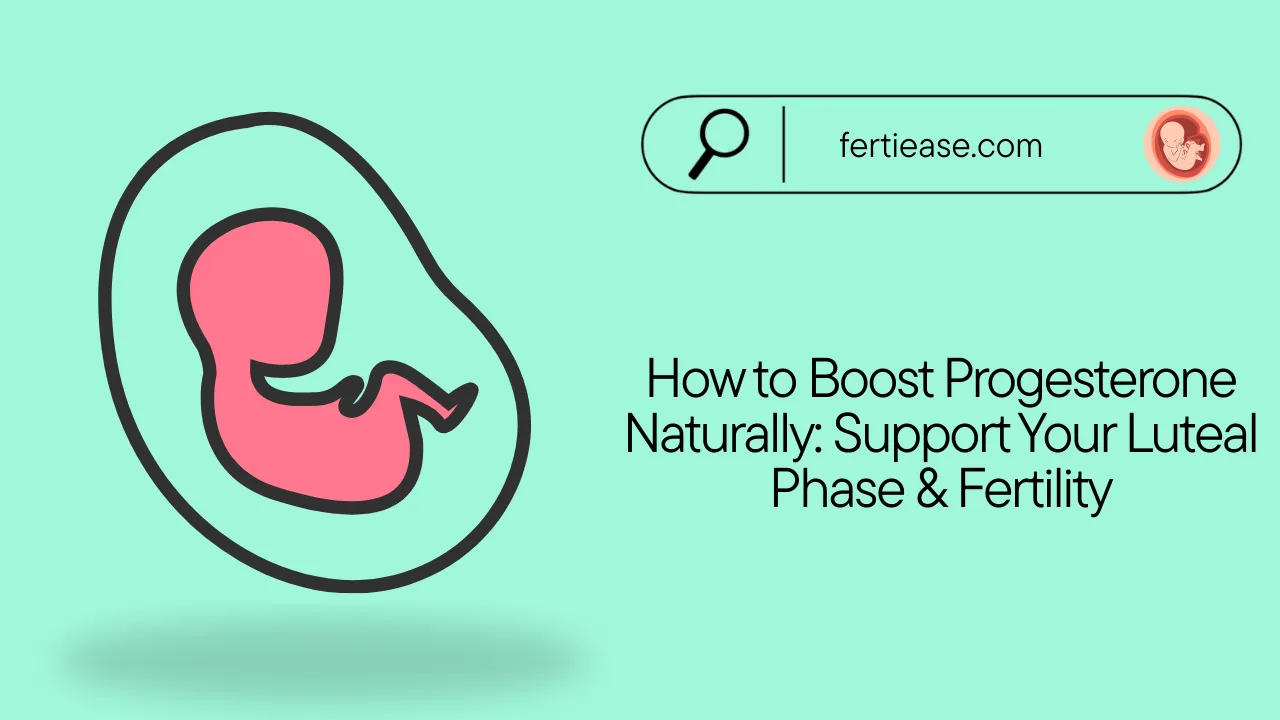 How To Boost Progesterone Naturally Support Your Luteal Phase Fertility Fertiease